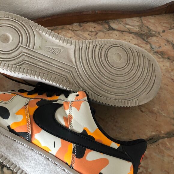 Nike Air Force 1 07 LV8 Orange Cameo Camouflage Size 7.5 main image 9